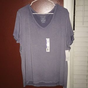 Purple/Blue V-Neck Shirt